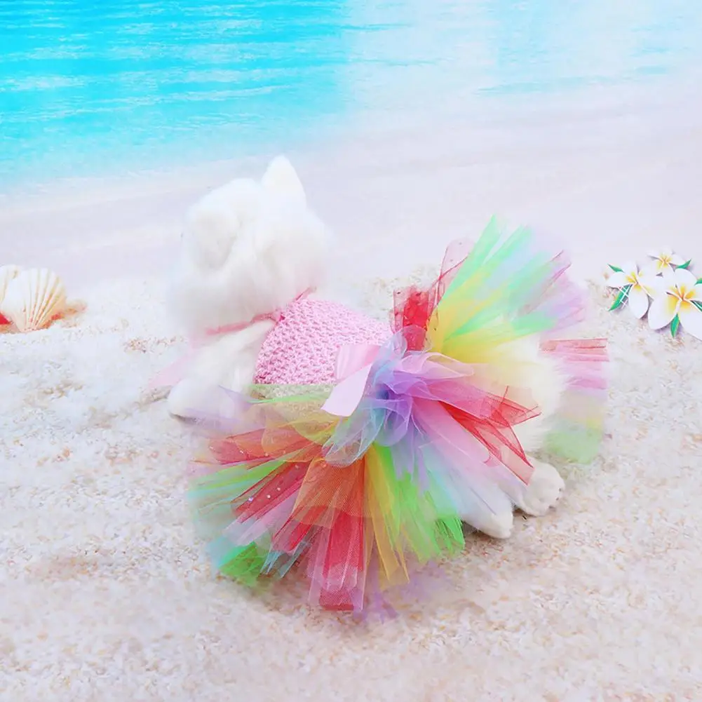 

Юбка для собаки многослойное платье для питомца летнее Пышное Платье для щенка принцессы