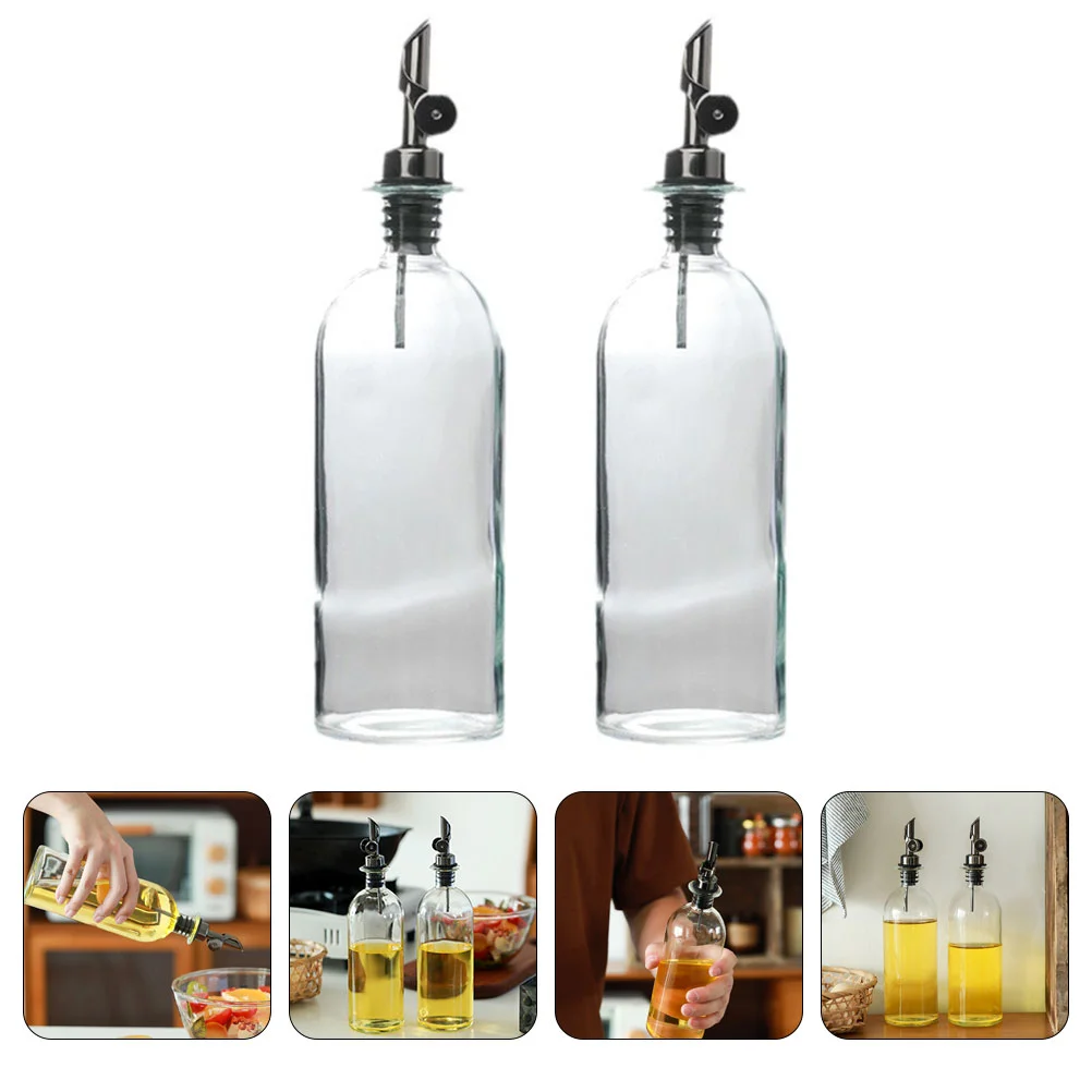 

Small Condiment Bottle Cooking Oil Dispenser Glass Seasoning Anti-leak Soy Sauce Holders For Olive Spout Kitchen Vinegar