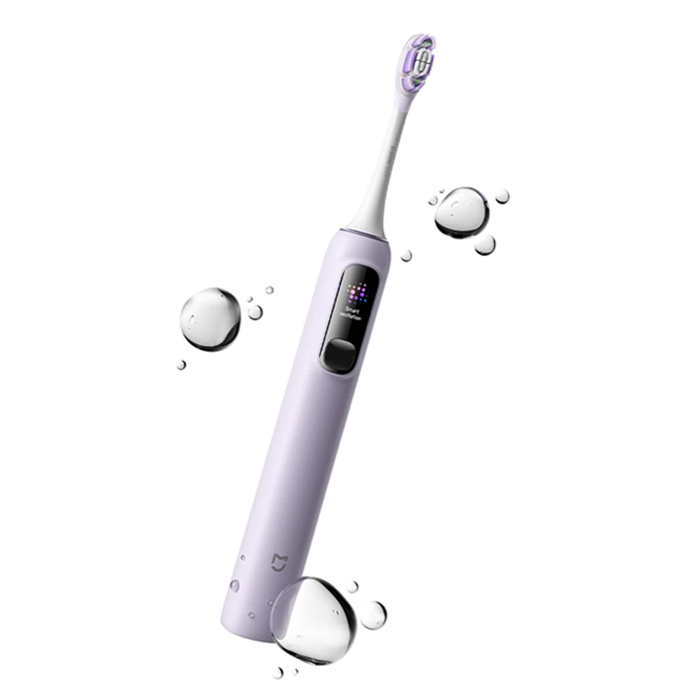 Фото Электрическая зубная щетка MIJIA Oscillation Pro, 180-дневный срок службы батареи, 4 умных режима, LED-экран и блокировка для путешествий, с двумя насадками. №3