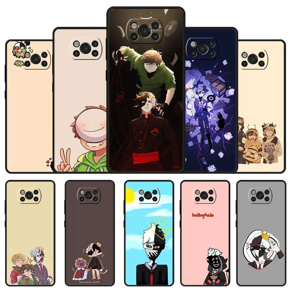 

Dream Smp Ranboo Case Funda for Xiaomi Poco Mi 9T Mi 10T 11 11T Lite Pro M3 X3 NFC MiNote10Lite X3Pro Mi11 F3 M4 Cell Bag TPU