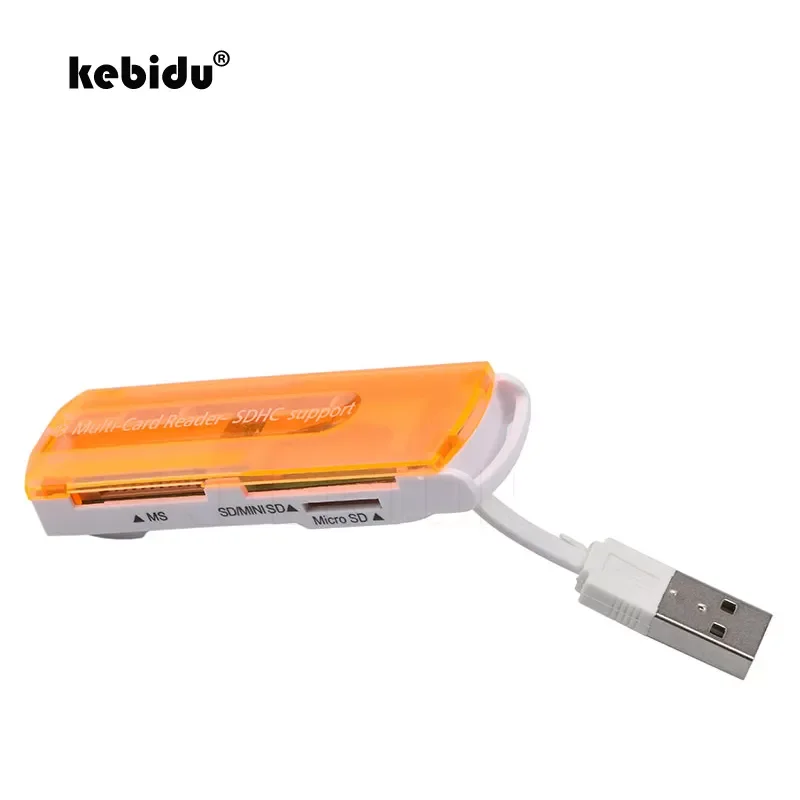 

Kebidu USB 2,0 все в одном, многофункциональный кардридер для карт памяти Mini Micro SD SDHC MS SD TF для ноутбука, планшета, ПК