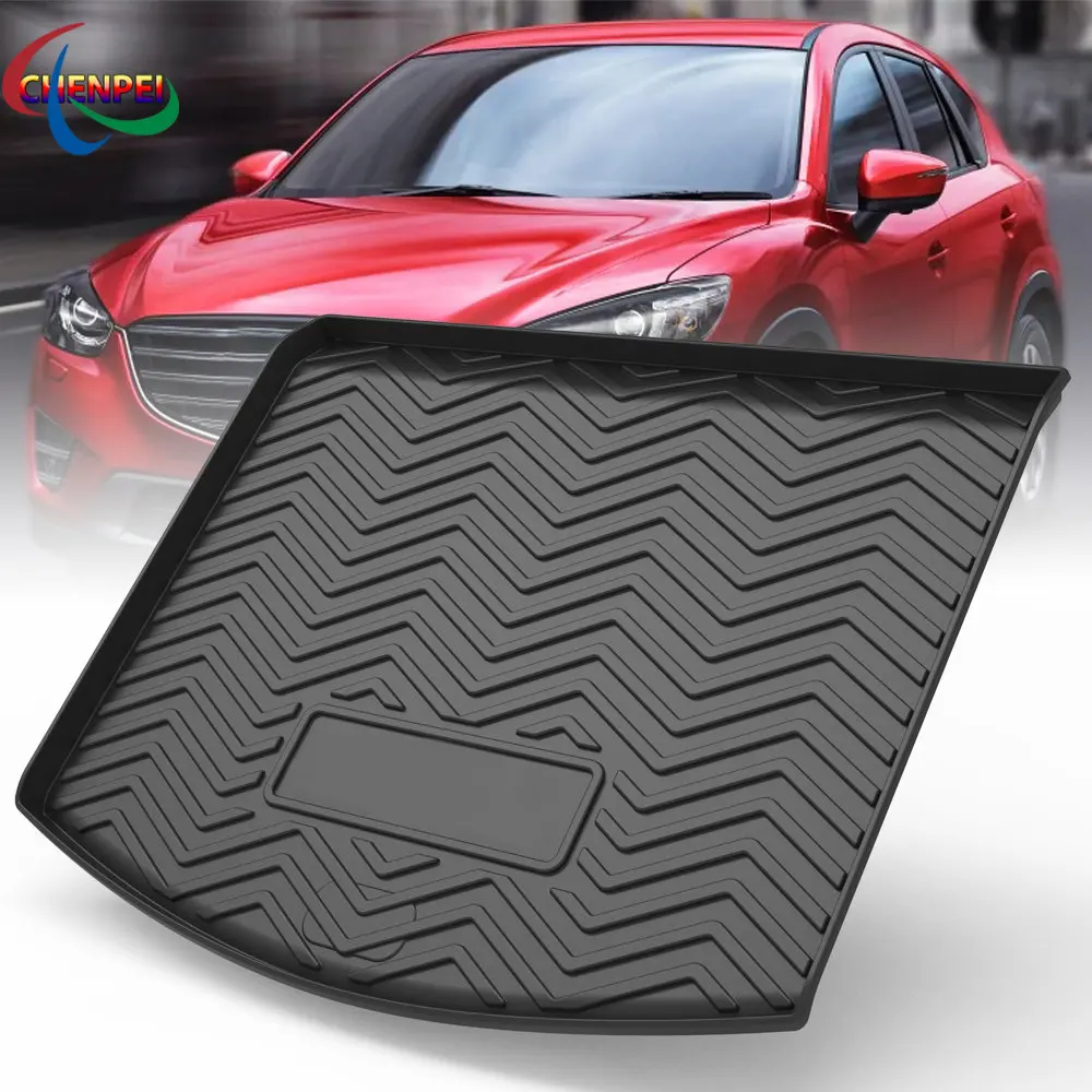 

TPE Storage Box Pad Rear Trunk Mat For Mazda CX-5 2013 2014 2015 2016 Waterproof Protective Liner Trunk Tray Floor Mat