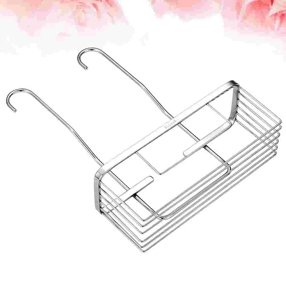 

Basket Hanging Kitchen Storage Wall Fruit Bathroom Rack Door Grid Hook Wire Shelves Organizer Shower
