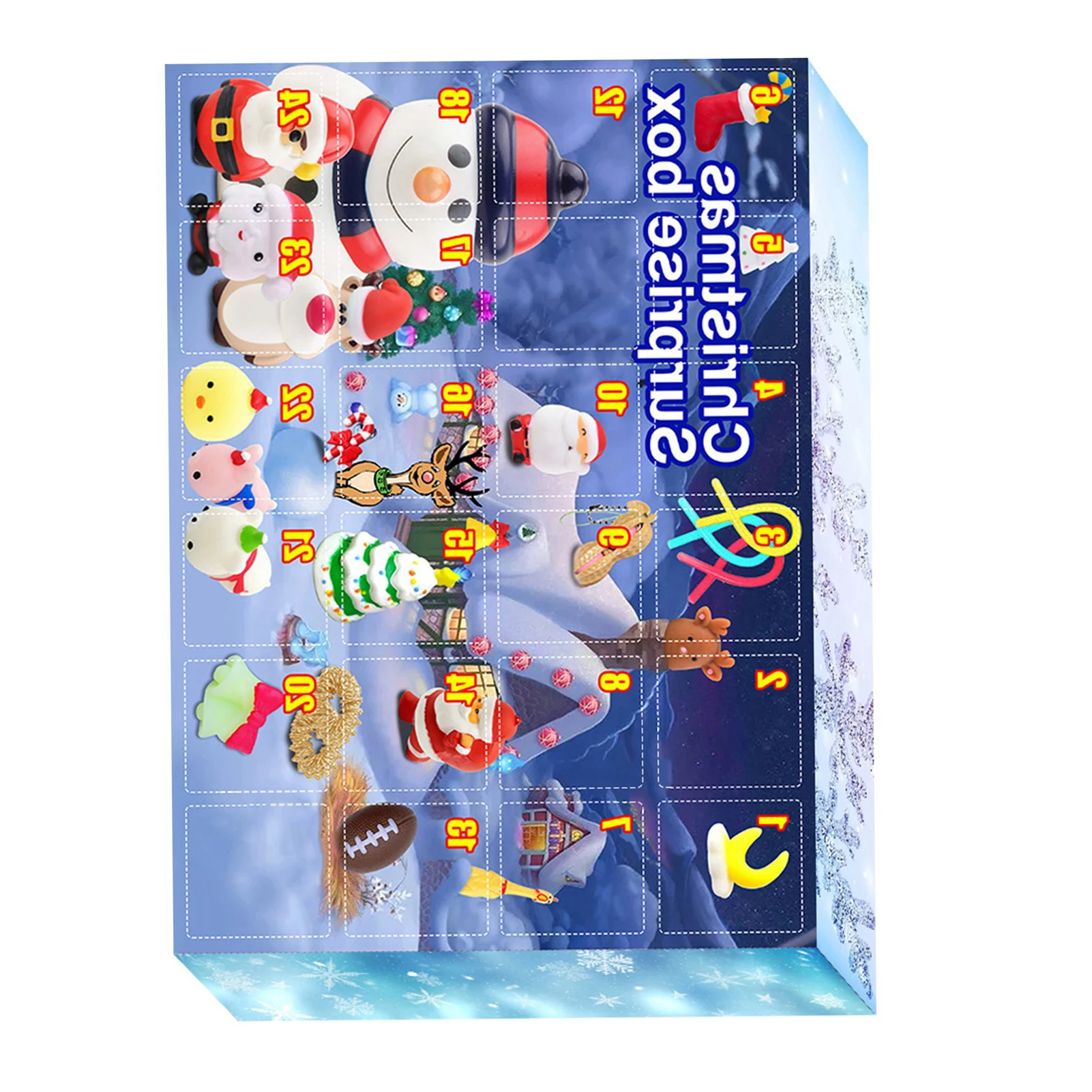 

Advent Calendar Stress Relief Toys Blind Box Lightweight Easy to Dismantle Toy Christmas Thanksgiving Gift