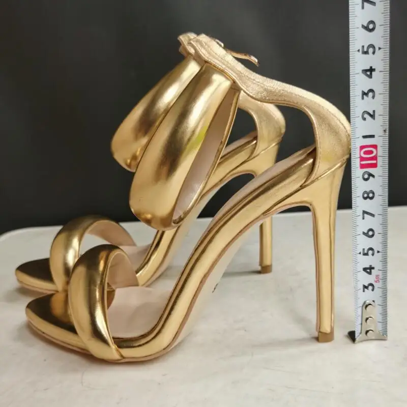 Туфли женские на тонком высоком каблуке пикантные сандалии для выпусквечерние А