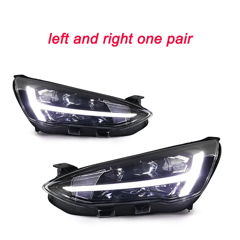 

Автомобильные фары для Ford Focus 2019-2020, новый стиль, Полный стандарт, автомобильная фара в сборе, комплект аксессуаров для объектива проектора