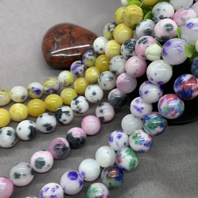 

Natural Jewelry Making Round Loose Bead Persian Jade Beads Pick Size 6 8 10mm