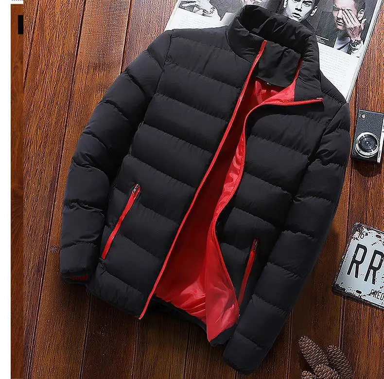 2022 Men's Thickened Loose Cotton Jacket Casual All-match Warm Handsome LOGO Custom Link Clothing Winter Tops