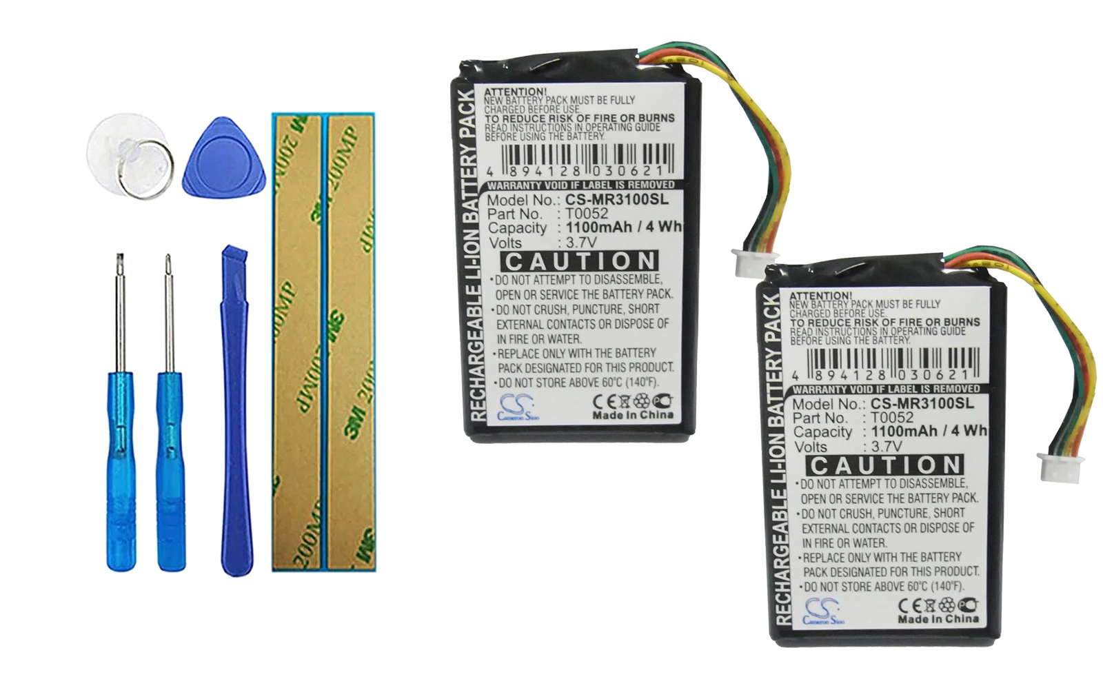 

Аккумулятор для Magellan RoadMate 1200 (4 провода), RoadMate 1210 (4 провода), T0052, 2 шт.