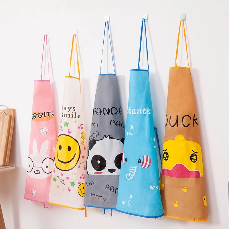 

Panda Kids Aprons Waterproof 50*70cm BBQ Bib Apron For Women's Kitchen Apron Cooking Baking Restaurant Workwear Cleaning Tools