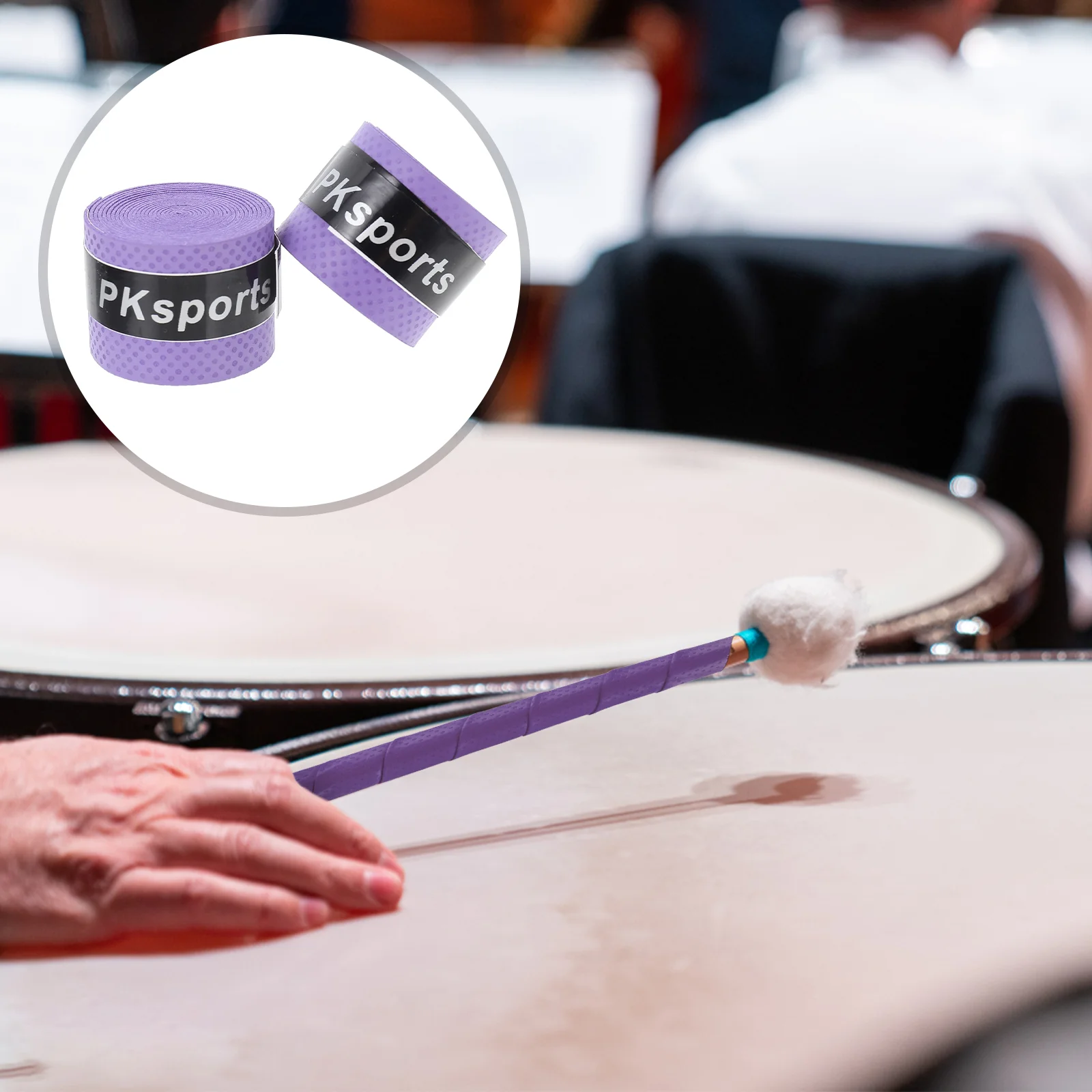 

2Pcs Useful Creative Premium DIY Drum Stick Supplies Drumstick Sweat-absorbent Tapes