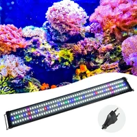 multi color 30 120cm led aquarium light full spectrum slim fish tank aquatic plant landscapingmarine grow lighting lamp eu plug