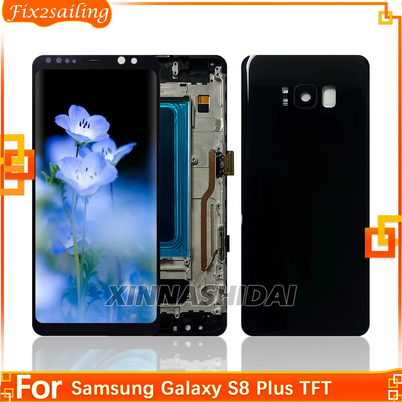 Фото Качество TFT для Samsung S8 Plus G955 G955F ЖК-дисплей с сенсорным экраном и рамкой, для Galaxy S8 + Замена дисплея №1