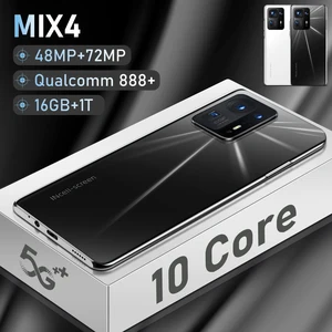 celular mix4 smartphone 7 3inch 16gb1t android 12 global version mobile phone 4g5g 48mp72m free global shipping