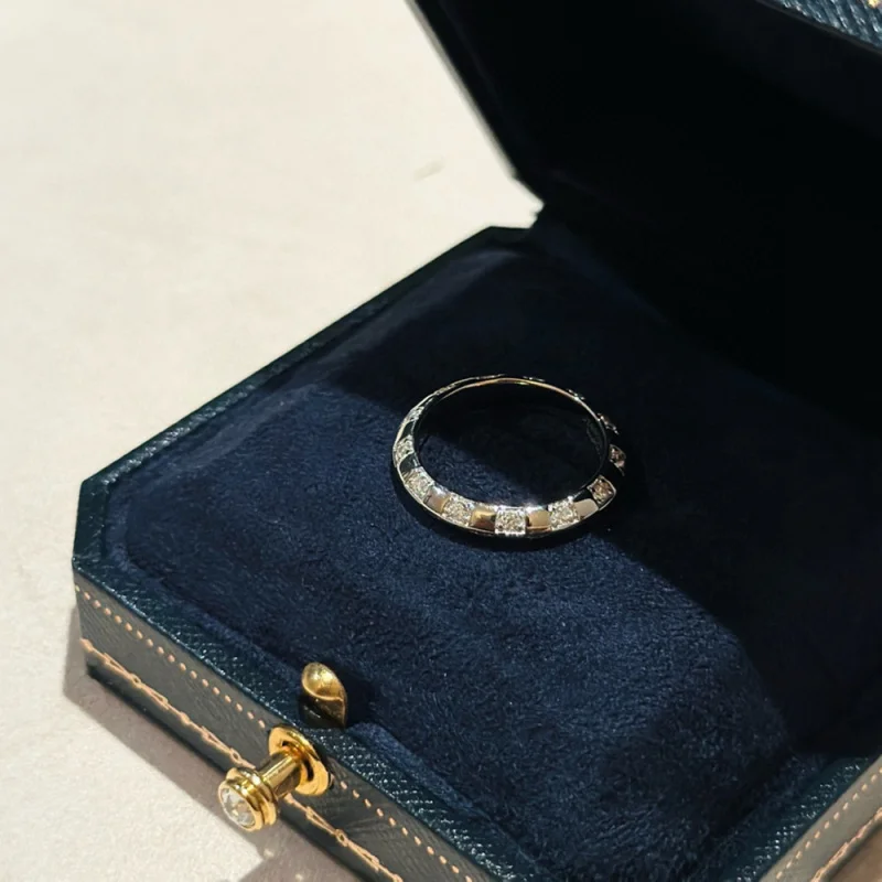 S925Серебряная клеверная резка высокоуглеродистая сетка для шахматной доски