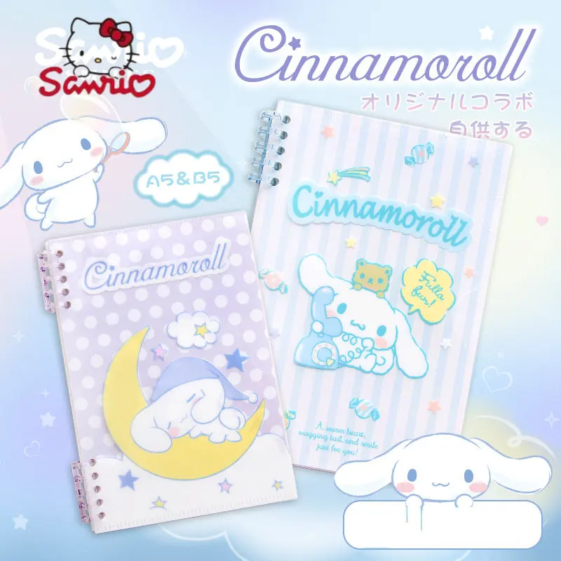 Sanrio Cinnamoroll A5 B5 Notebook Cute Creative Notebook Kwaii Notebook Student Stationery for Kid Cute Stationery Birthday Gift