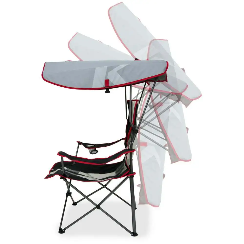 

able Foldable Black Stripe Oversize Camping Chair for Stadium Seat Gaming, Tailgates and Outdoor Events.