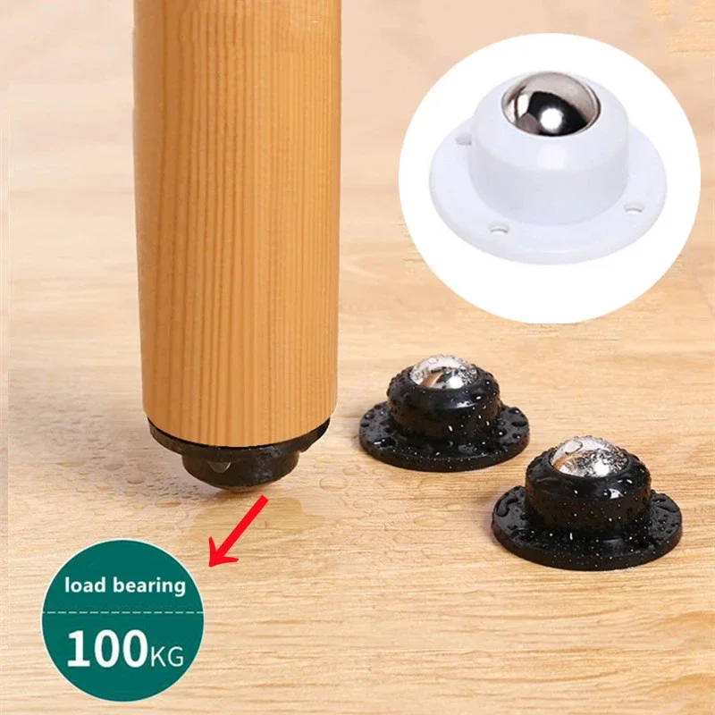 

Self Adhesive Caster Mini Swivel Wheels Stainless Steel Universal Wheel 360 Degree Rotation Pulley for Furniture Trash Can