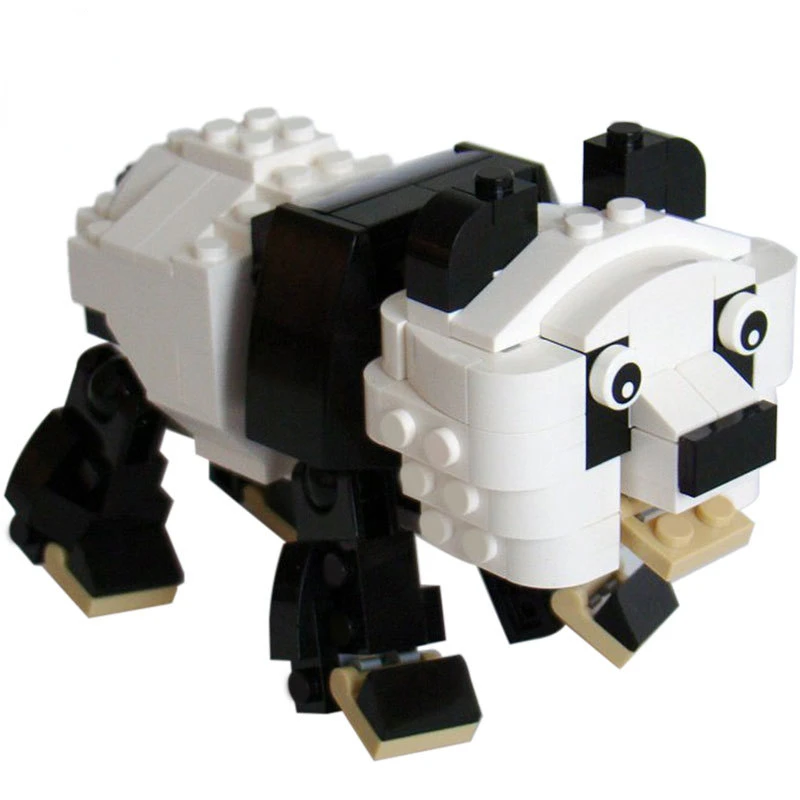 

Креативная Сборная модель животного Милая панда строительный блок подарок на день ребенка обучающий строительный блок игрушка подарок