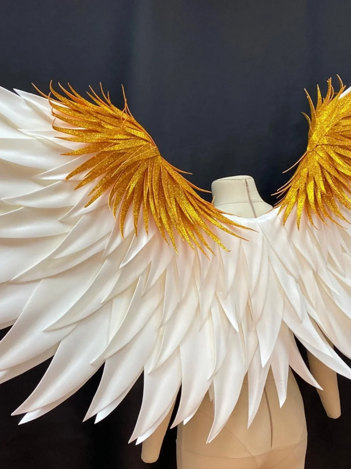 Персонализированные комиксные выставочные большие белые крылья ангела для