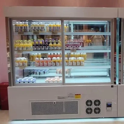 Коммерческий холодильник и морозильник разделенный шкаф для воздушных штор