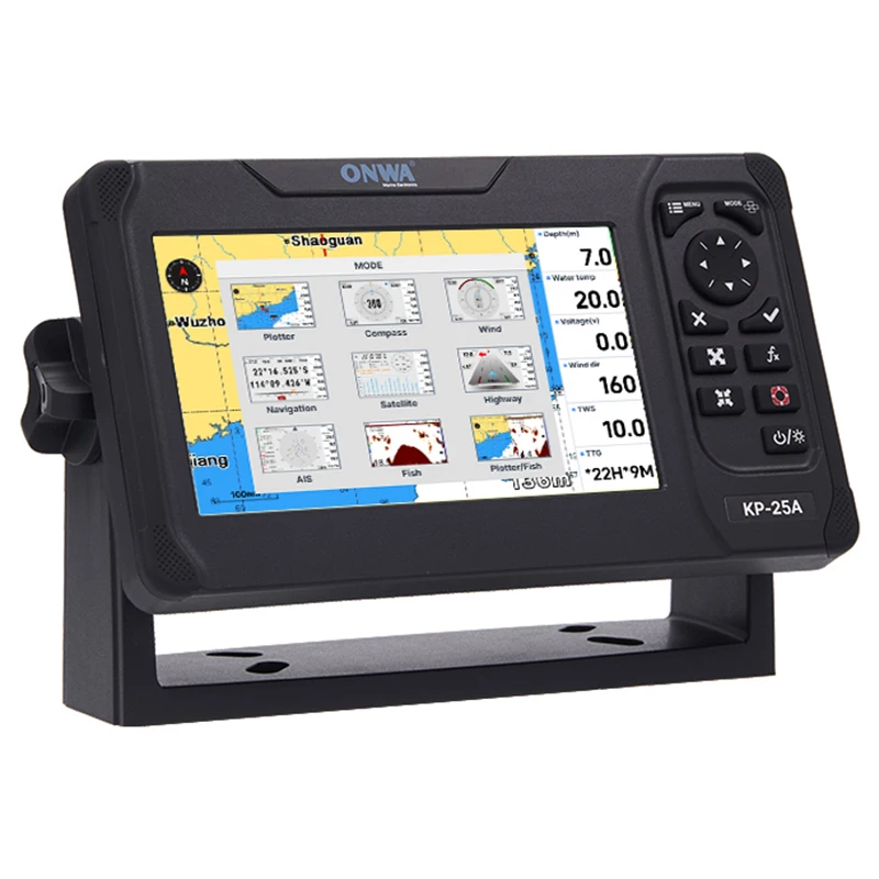 ONWA KP-25A 5-дюймовый GPS-Графический Плоттер со встроенным транспондером класса B + AIS