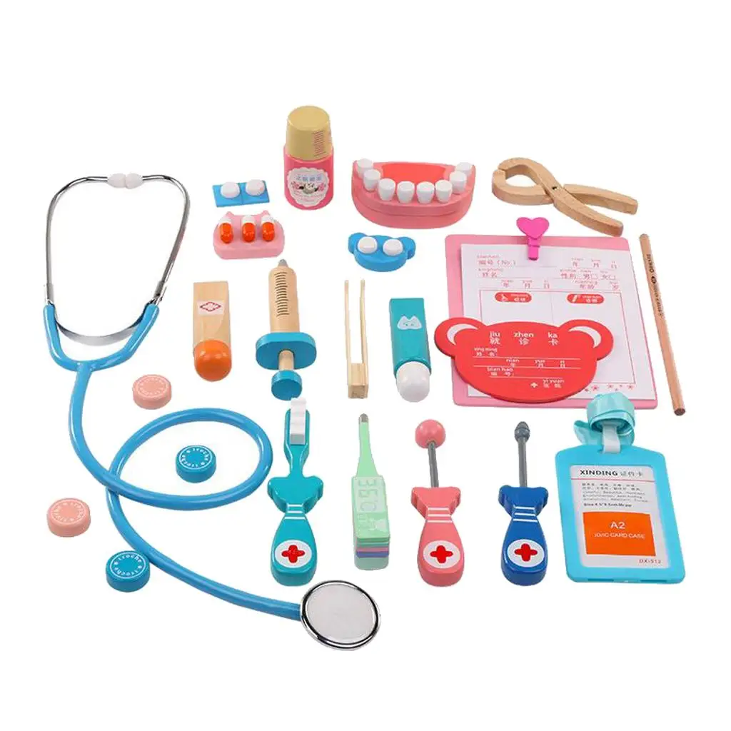 

Educational Doctor Pretend Set in Storage Box 20 Pcs – Learning, Hand to Eye Coordination, Fine