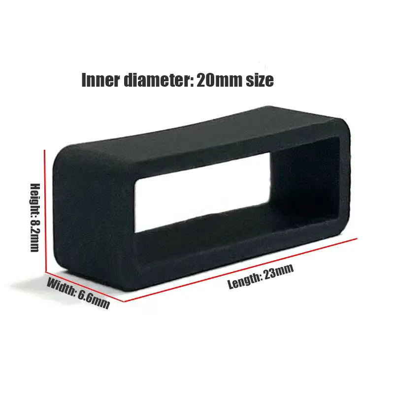 High-quality silicone watch strap, buckle, movable watch ring, fixed bracket, multi-color, 18mm20mm22mm