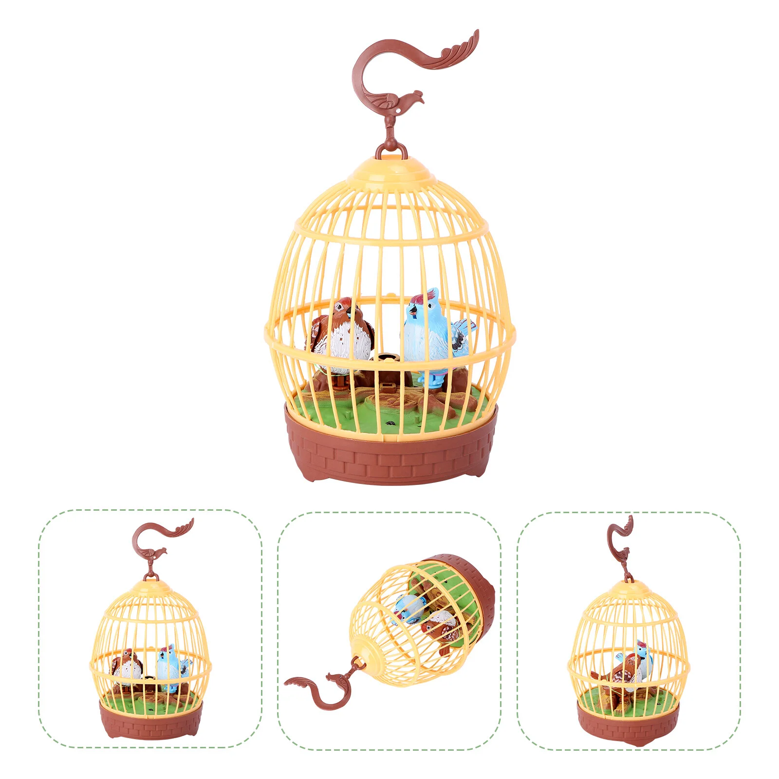 

Имитация птичьей клетки с голосовым управлением, декоративная игрушка с голосовым управлением, домашние животные, птицы, детские пластиковые игрушки с имитацией попугаев, музыкальные игрушки