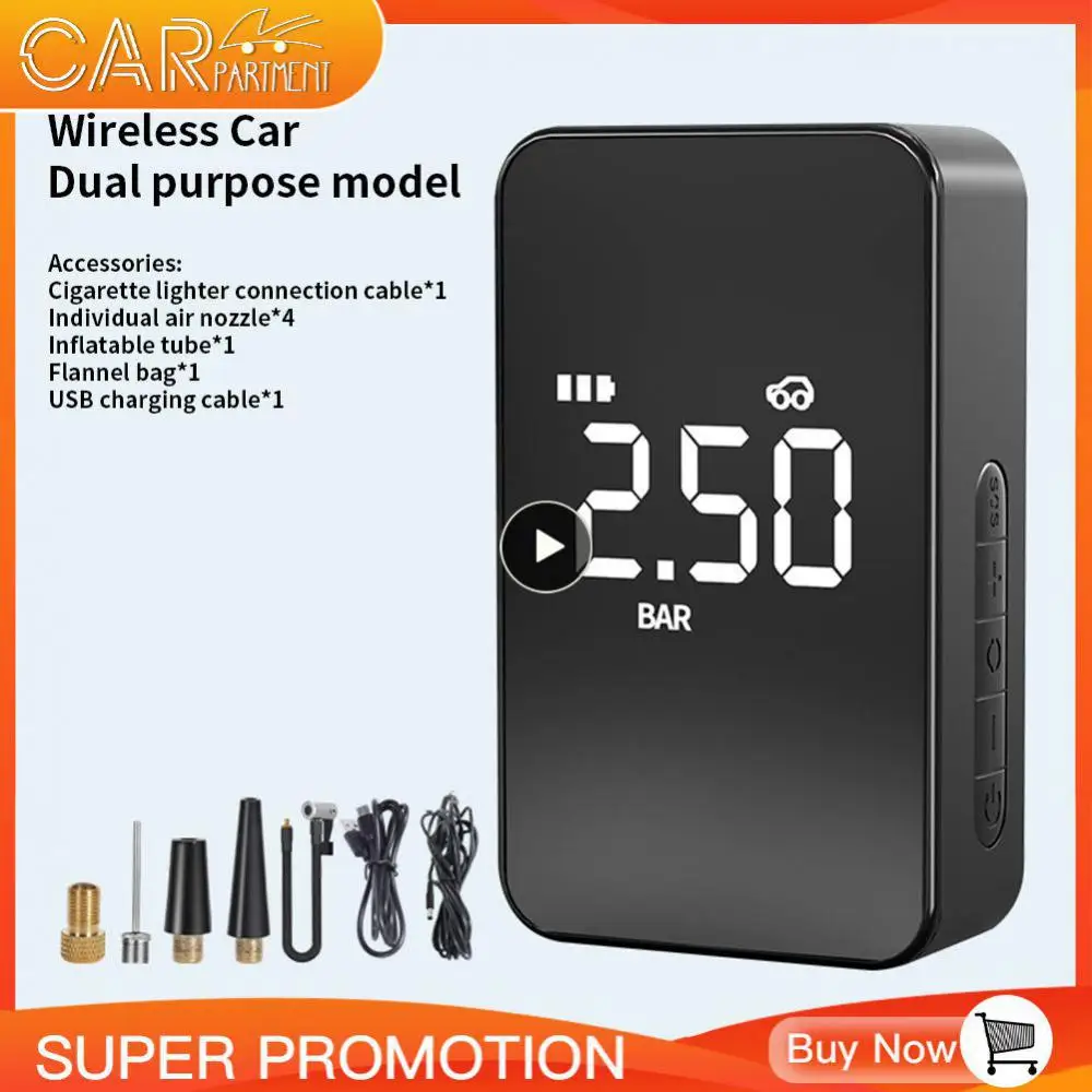 

Inflator Pump Wireless Electric Car Electrical Air Pump Universal Inflator Air Compressor Pump For Car Motorcycle Bicycle Ball