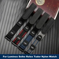nato nylon strap outdoor sports waterproof strap suitable for luminox seiko rolex tudor mens watch accessories 18mm 20mm 22mm