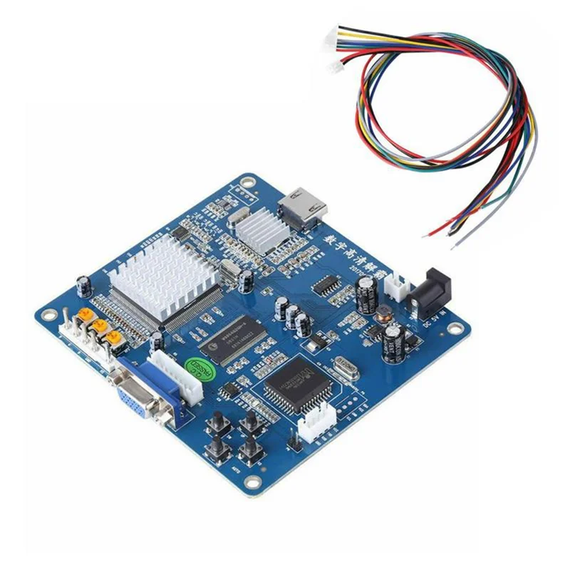 Плата преобразователя видеовыхода HD VGA/RGB/CGA/EGA/YUV в HDMI совместимая с видеовыходом
