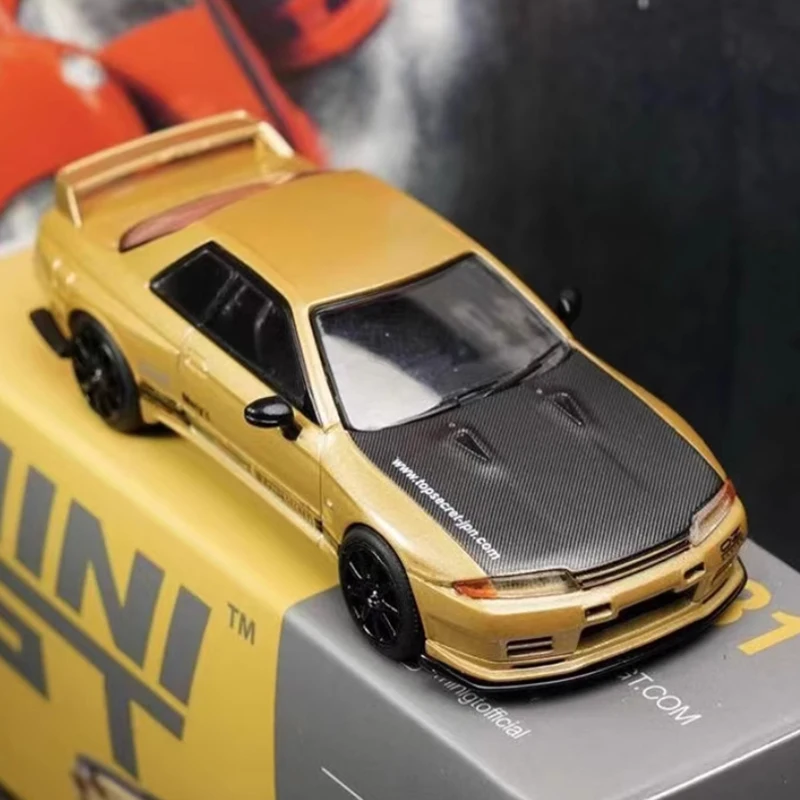 Фото Mini GT Литой под давлением масштаб 1:64 TOP SECRET GTR R32 VR32 Имитация сплава Модель автомобиля Коллекция Дисплей Игрушка в подарок Статические подвески №5