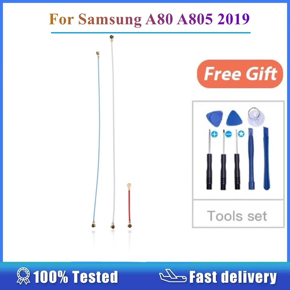 Комплект из 3 предметов для Samsung Galaxy A80 A805 2019 антенна Соединительный гибкий кабель запасная часть для замены