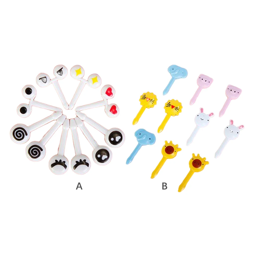 

10 шт., пластиковые зубочистки для фруктов