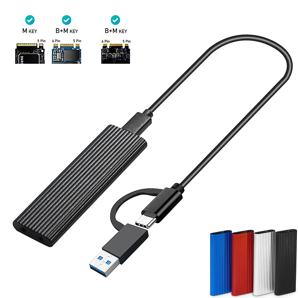 Картридер M.2 NVME для SSD SATA USB C 3 1 Gen 2 10 Гбит/с 6 внешний жесткого диска M2 - купить по