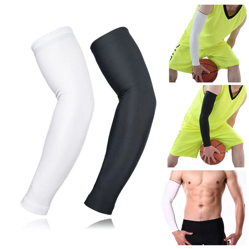 

1PCS Cycling Arm Warmers Breathable Quick Dry UV Protection Running Arm Sleeves Basketball Elbow Pad Anti-collision Armguards