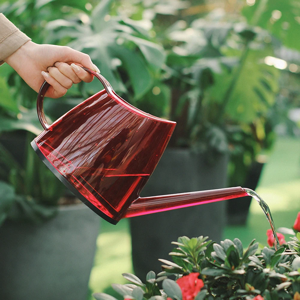 Watering can Gardening Watering Flowers Household Long mouth Hyaline Style Plastic material Large base High-capacity Convenient