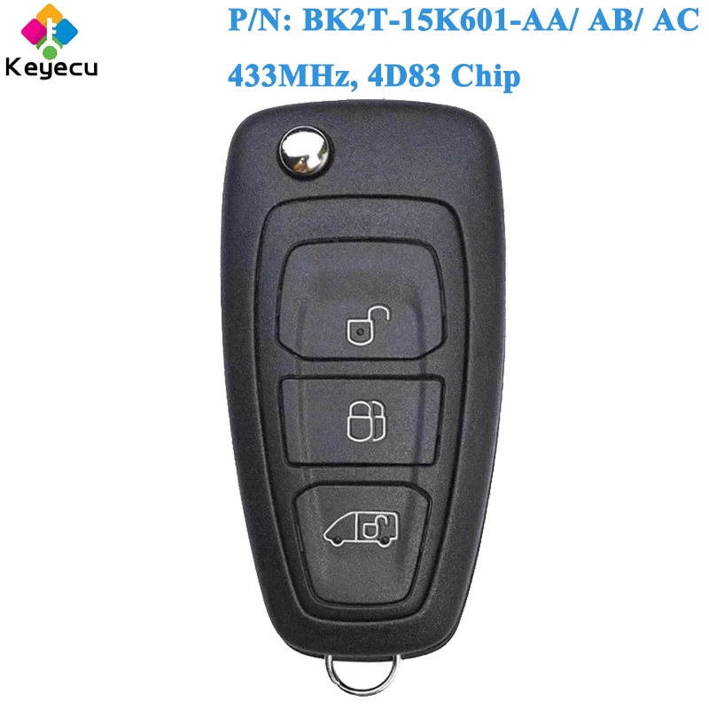 Брелок KEYECU для автомобиля дистанционный ключ Ford Transit / Custom 2012-2016 брелок