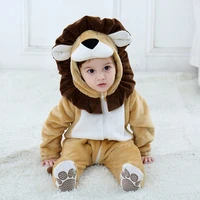 baby lion onesie pajamas animal winter fleece costume toddler boy girl long sleeve romper kid 3years infant kigurumis cosplay