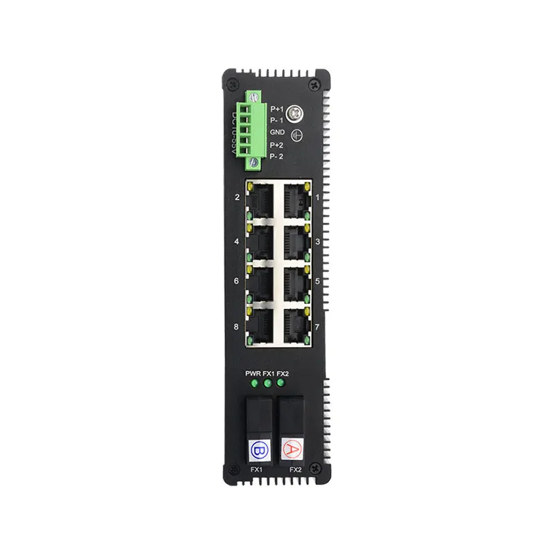 

2 light 8 power Gigabit industrial grade non-network tube optical fiber switch