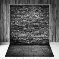 Vintage Brick Wall & Marble Floor Photography Backgrounds Dark Grey Splice Photographic Backdrops Self Portrait Studio Props