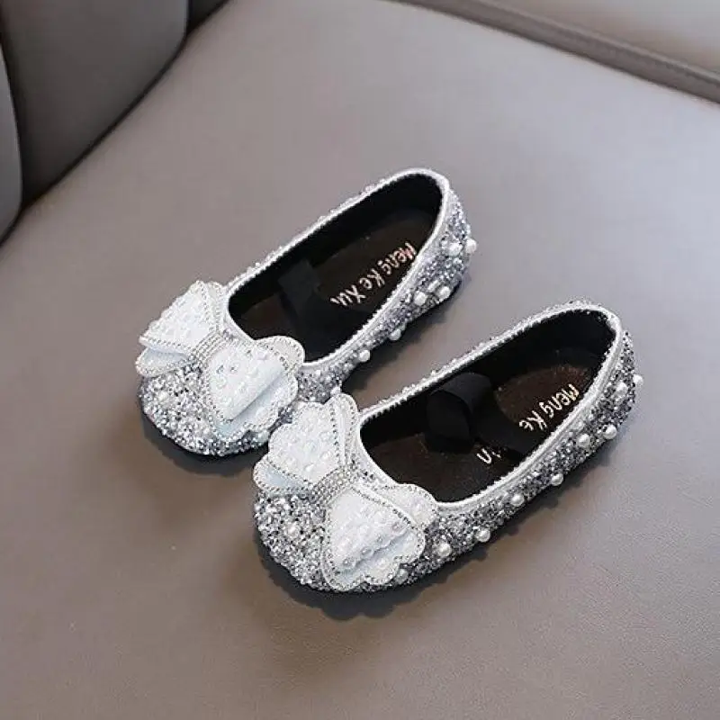 Женские кожаные туфли модная обувь для маленькой девочки с искусственным