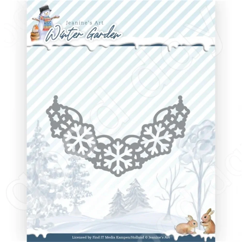 

2022 New Snowflake Corner Metal Cutting Dies Scrapbook Diary Decoration Embossing Template Diy Greeting Card Handmade Hot Sale