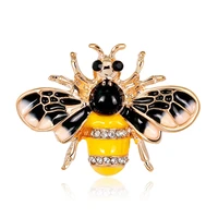 vintage insect fashion personality aiamond bee alloy brooch