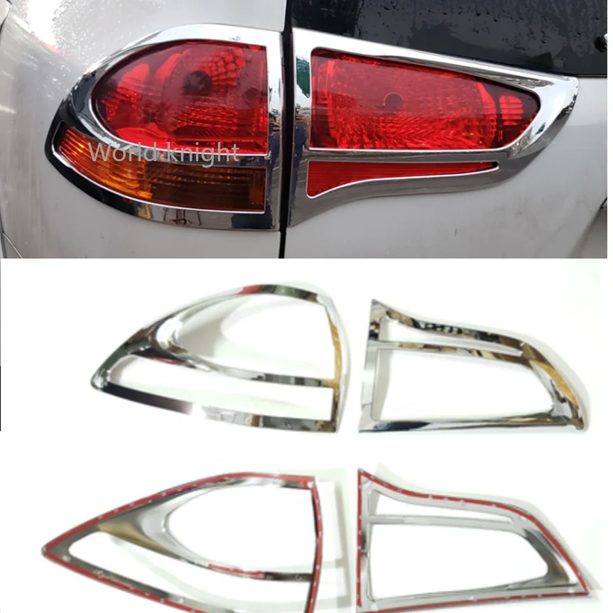 

Для Mitsubishi Pajero Montero Sport 2009 2010 2011 2012 2013 2014 хромированная крышка заднего фонаря автомобиля, накладка на задний фонарь, 2 шт.
