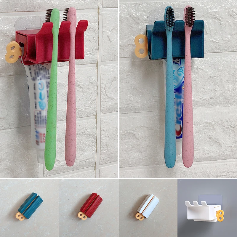 

Toothpaste Facial Cleanser Squeezer Clip-on Extruder Bathroom Supplies Reusable Effortless Convenient Toothpaste Squeezer