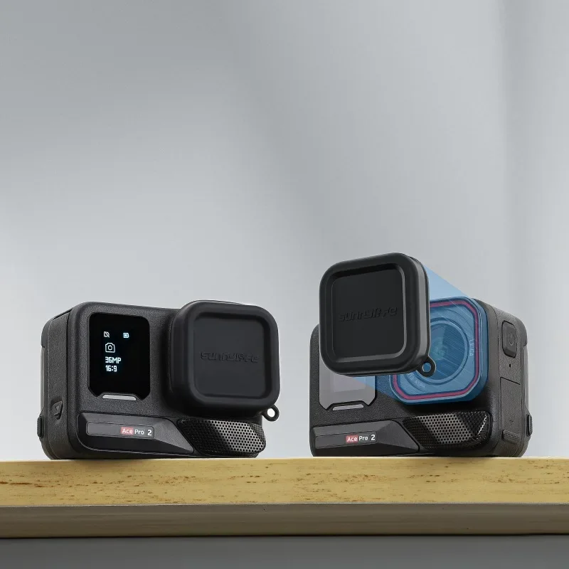 Крышка объектива для Insta360 Ace Pro 2 силиконовая ‌ Пыленепроницаемая защита от