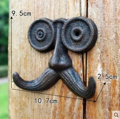 Деревенский винтажный промышленный чугунный крючок настенные крючки для сада