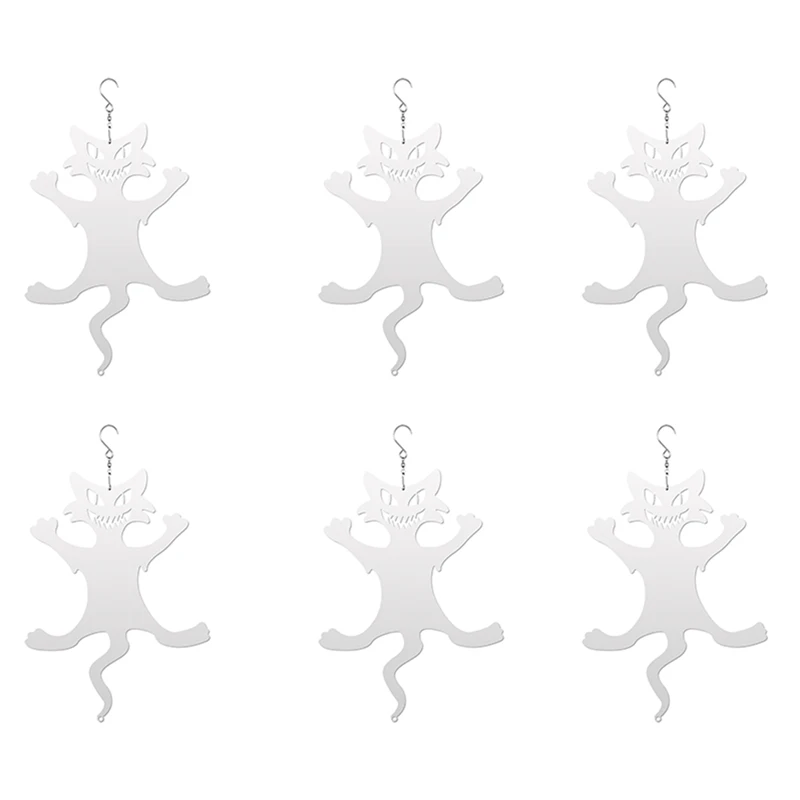 

SEWS-6Pack 8 Inch Sublimation Wind Spinners Blanks Hanging Wind Spinners Hallowmas Day for Indoor Outdoor Garden Decoration A